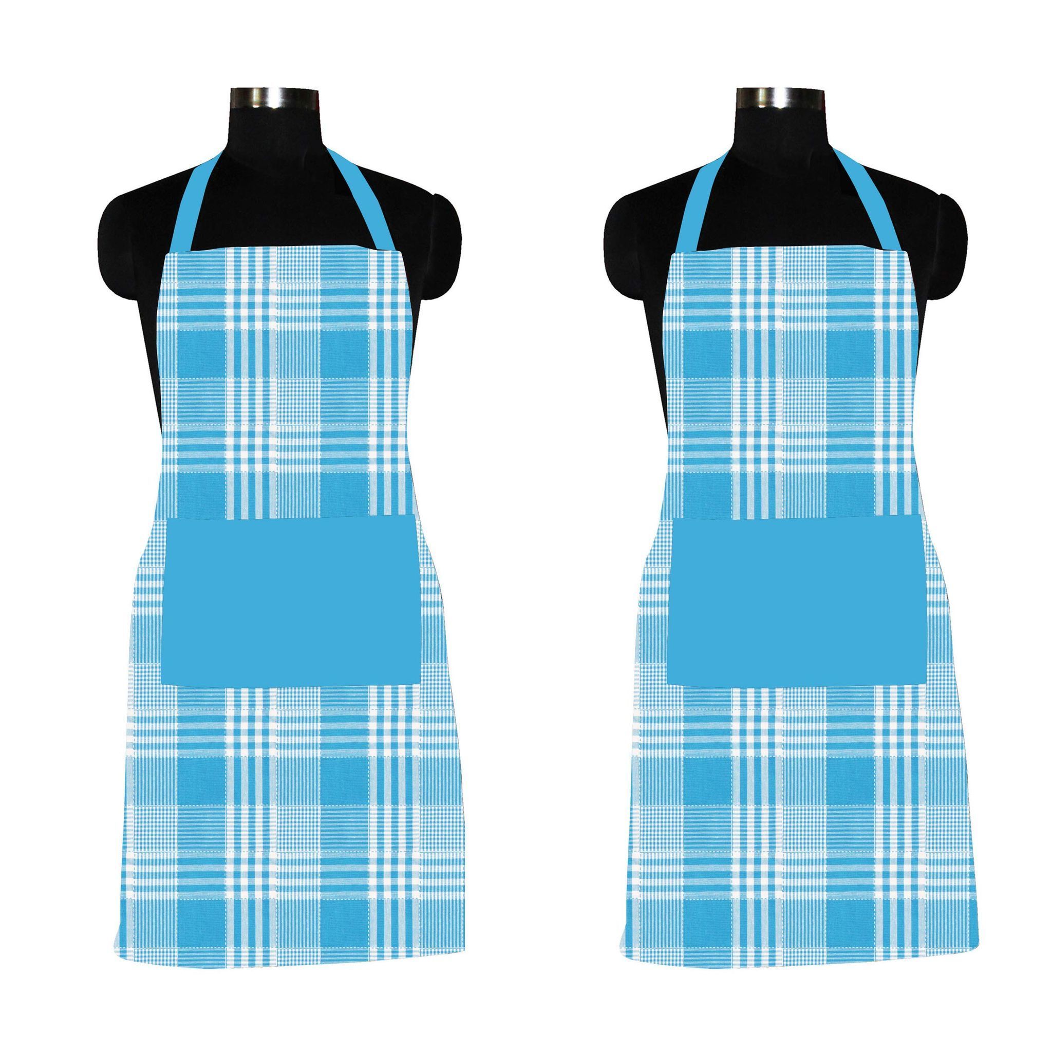 AIRWILL, 100% Cotton Designer Home Use, Chefs and Regular Aprons, Pack of 2 pc