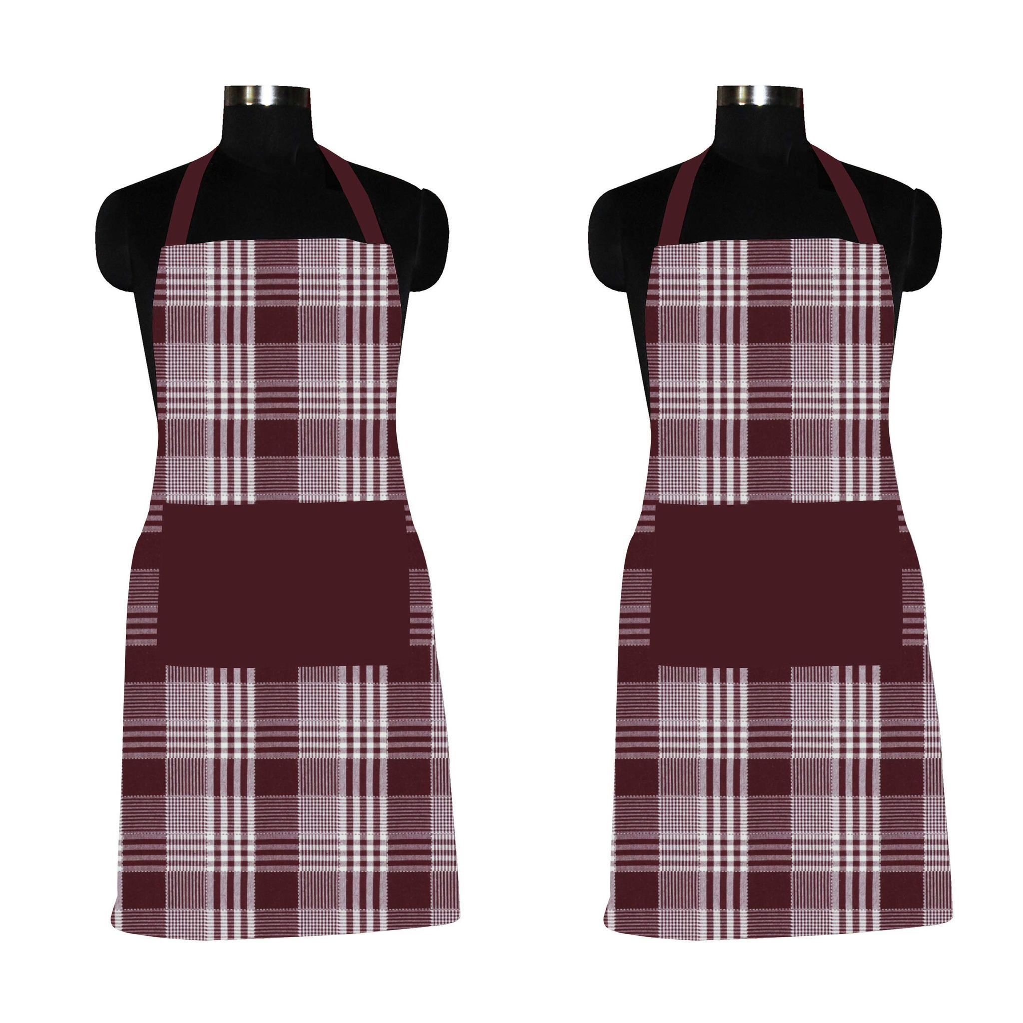 AIRWILL, 100% Cotton Designer Home Use, Chefs and Regular Aprons, Pack of 2 pc