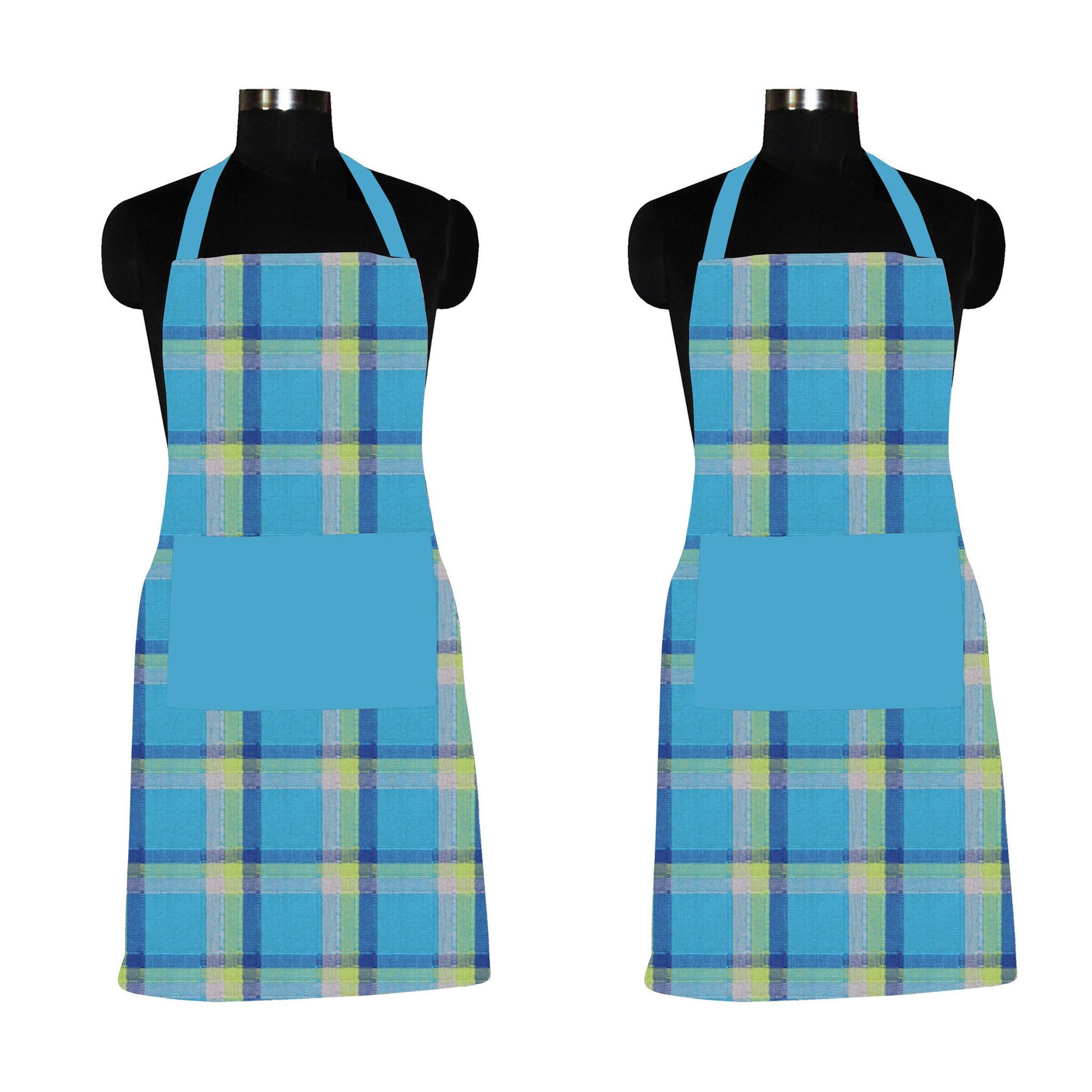 AIRWILL, 100% Cotton Designer Home Use, Chefs and Regular Aprons, Pack of 2 pc