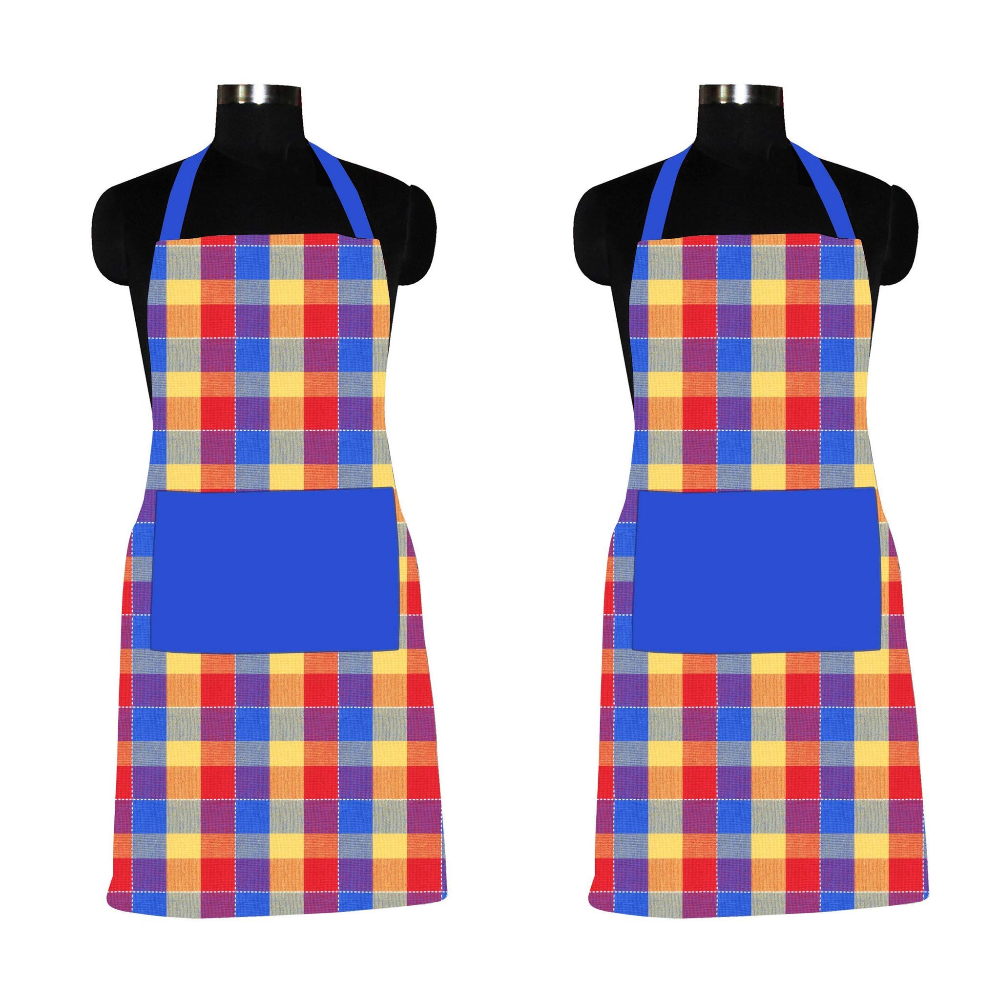 AIRWILL, 100% Cotton Designer Home Use, Chefs and Regular Aprons, Pack of 2 pc