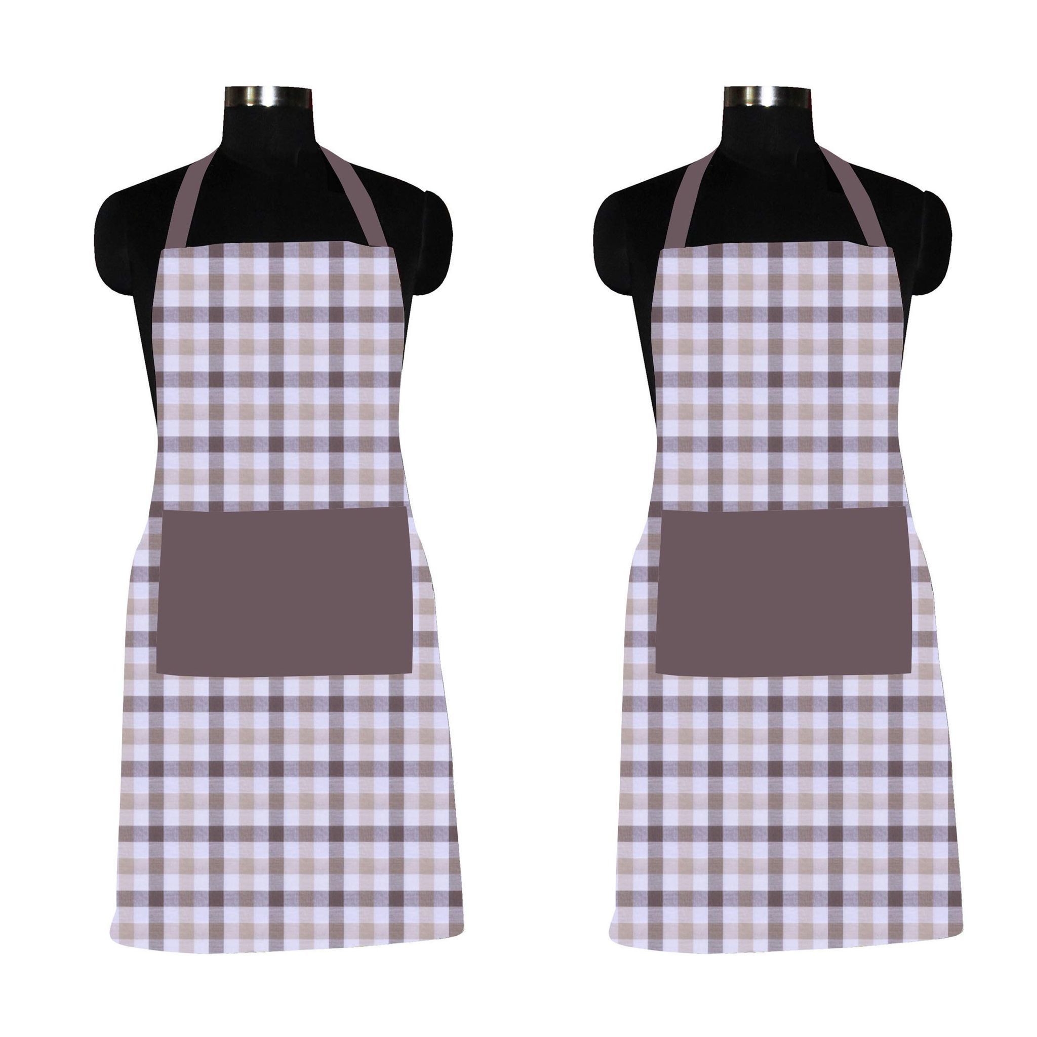 AIRWILL, 100% Cotton Designer Home Use, Chefs and Regular Aprons, Pack of 2 pc