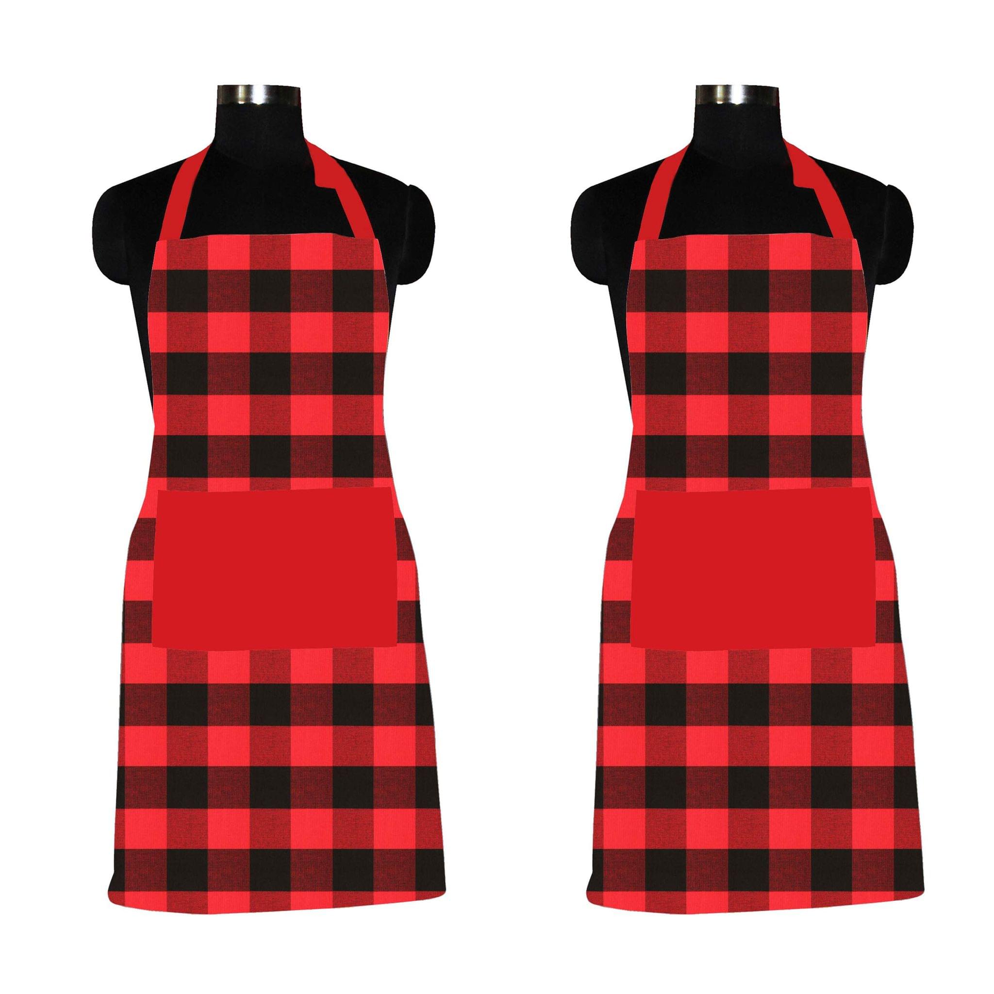 AIRWILL, 100% Cotton Designer Home Use, Chefs and Regular Aprons, Pack of 2 pc