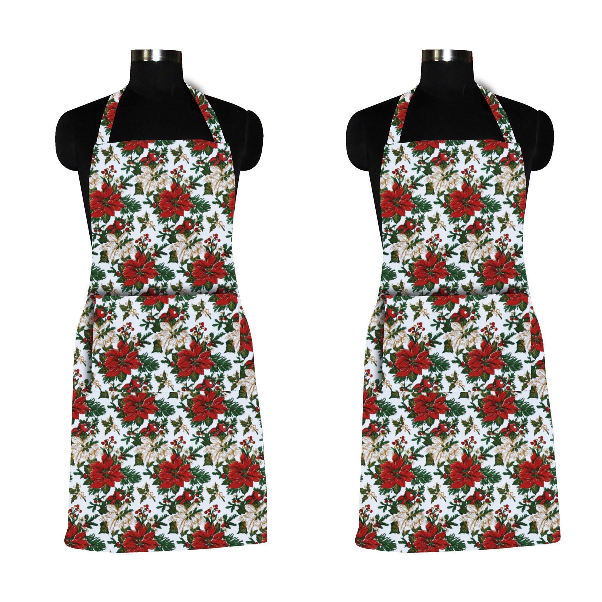 AIRWILL, 100% Cotton Designer Home Use, Chefs and Regular Aprons, Pack of 2 pc