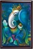 APM GANPATI PHOTO FRAME (.75inch) Wall Mount Laminated Digital Print 12x18 Inches (F7)