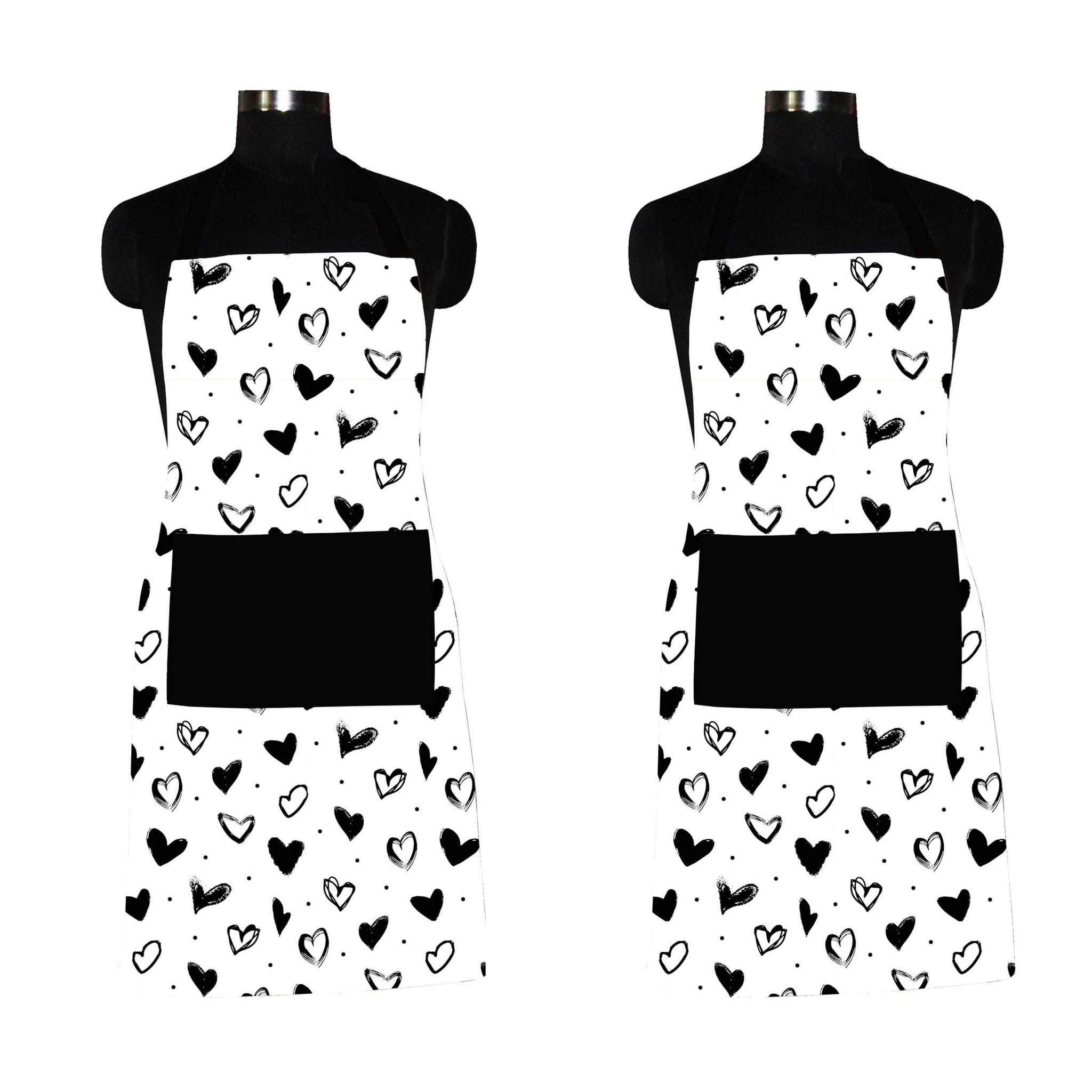 AIRWILL, 100% Cotton Designer Home Use, Chefs and Regular Aprons, Pack of 2 pc