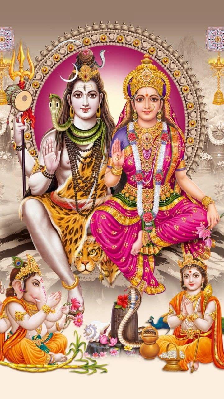 APM Shiv JI Wall Sticker Fully Waterproof Vinyl Sticker self Adhesive for Living Room, Bedroom, Office, Kids Room 12X18 inches (S6)