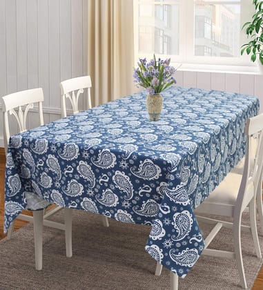 AIRWILL, 100% Cotton Self Designed 4 Seater Table Cloth, Pack of 1 pc.