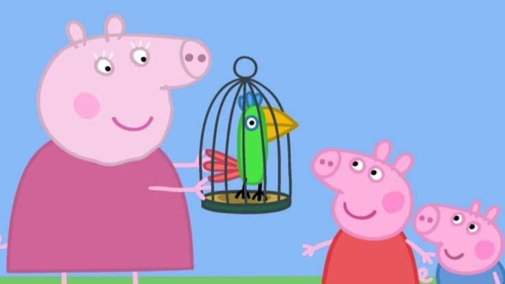 APM Peppa Pig Wall Sticker Fully Waterproof Vinyl Sticker self Adhesive for Living Room, Bedroom, Office, Kids Room 12X18 inches (PPC16) (AP5)