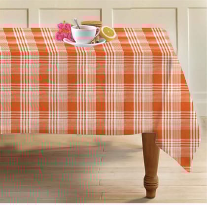 AIRWILL, 100% Cotton Self Designed 4 Seater Table Cloth, Pack of 1 pc.