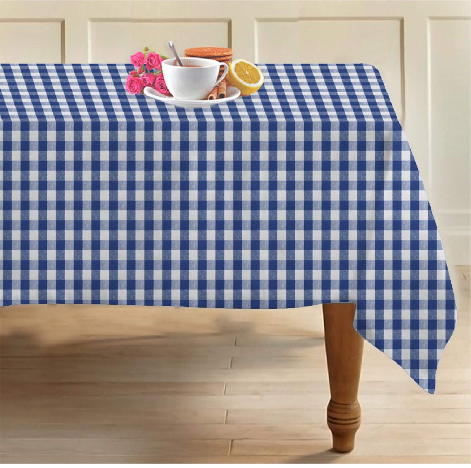 AIRWILL 100% Cotton 2 Seater Table Cover (Pack of 1)