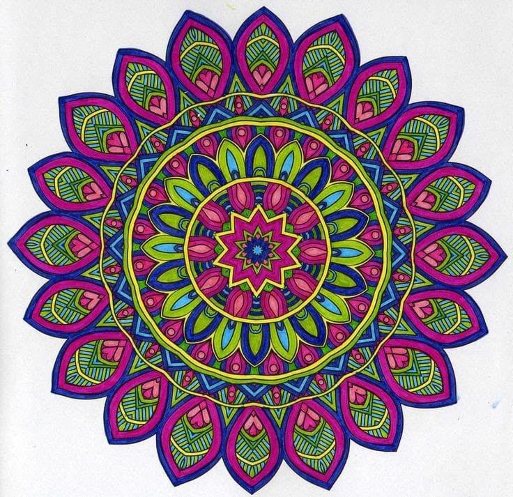 APM Rangoli Waterproof Laminated Floor Sticker in 12x12 inches (12, RS5)