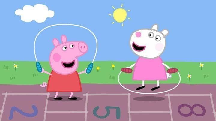 APM Peppa Pig Wall Sticker Fully Waterproof Vinyl Sticker self Adhesive for Living Room, Bedroom, Office, Kids Room 12X18 inches (PPC16) (AP11)