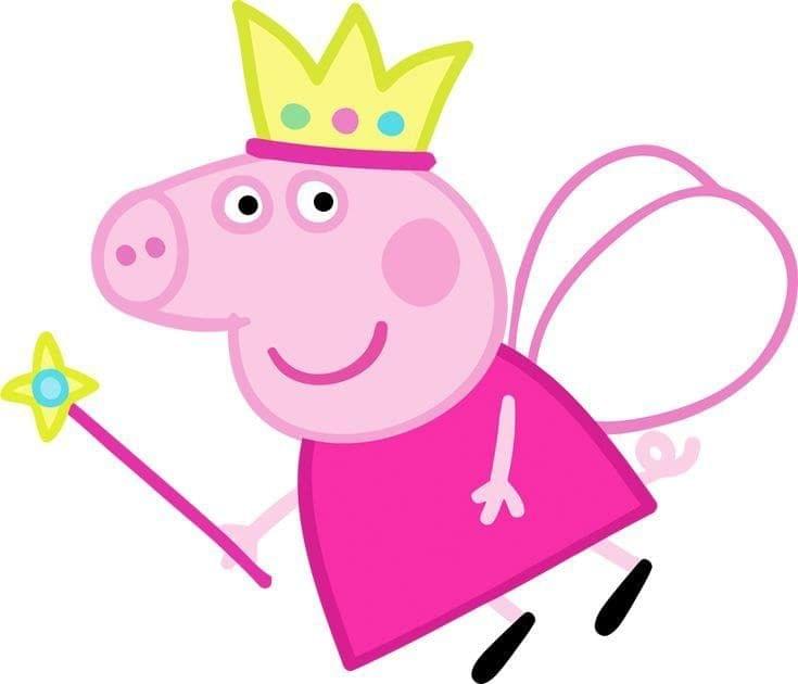 APM Peppa Pig Wall Sticker Fully Waterproof Vinyl Sticker self Adhesive for Living Room, Bedroom, Office, Kids Room 12X18 inches (PPC16)