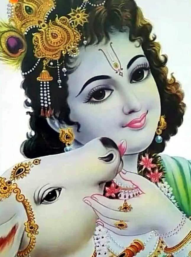 APM BAL Gopal Fully Waterproof Vinyl Sticker self Adhesive for Living Room, Bedroom, Office, Kids Room 12X18 inches (K22)