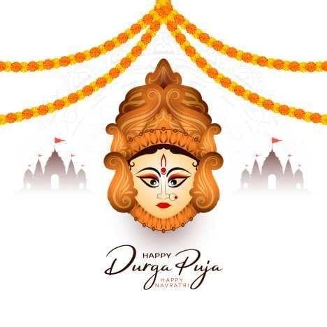 APM Durga Pooja Transparent Waterproof Sticker in 18x18 inches (DP3)