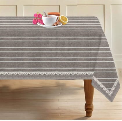 AIRWILL, 100% Cotton Designer Tablecloth/Teapoy Cloth, Sized by 140cm in Width and 180cm in Length. Use as 6/8 Seaters, Rectangles Shaped. Pack of 1 Piece