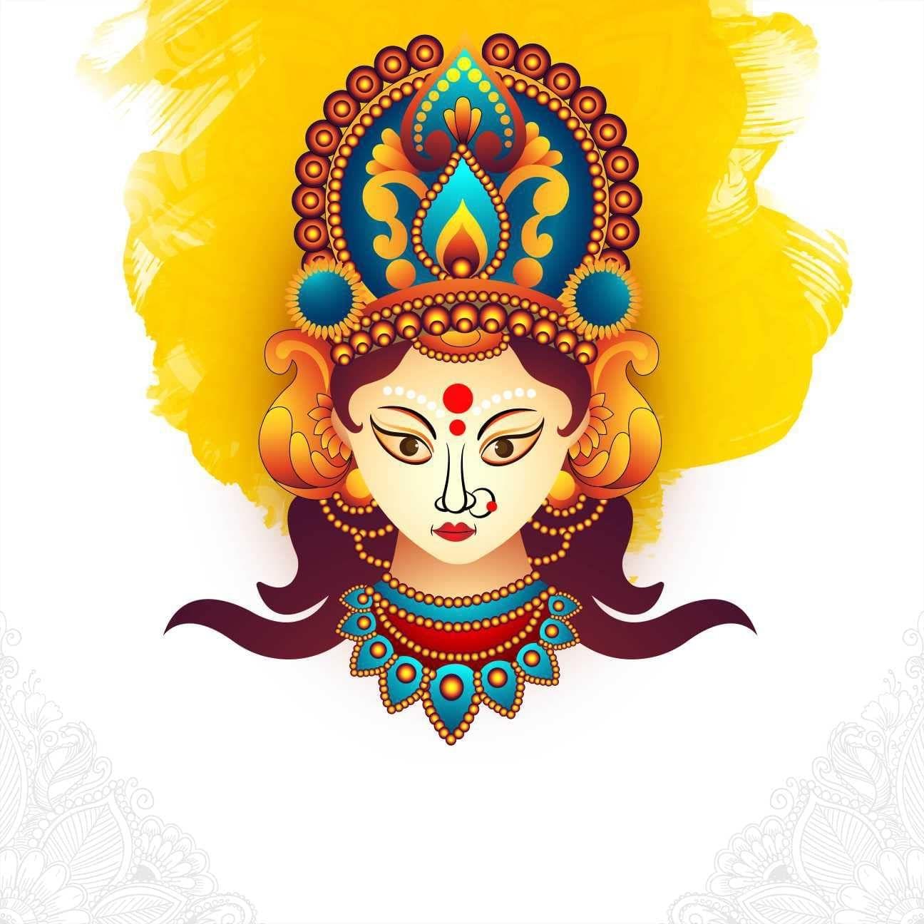 APM Durga Pooja Transparent Waterproof Sticker in 18x18 inches (DP9)