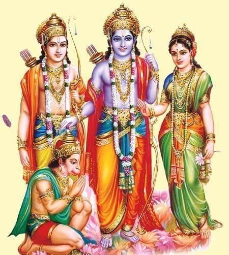 APM Lord RAM SITA Wall Sticker Fully Waterproof Vinyl Sticker self Adhesive for Living Room, Bedroom, Office, Kids Room 12X18 inches (Rs12)