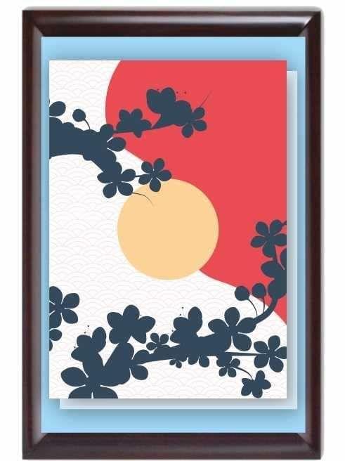 APM Photo Frame (.75inch) Wall Mount Laminated Digital Print 12x18 Inches (PF09)