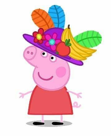 APM Peppa Pig Wall Sticker Fully Waterproof Vinyl Sticker self Adhesive for Living Room, Bedroom, Office, Kids Room 12X18 inches (PPC16) (PPC5)