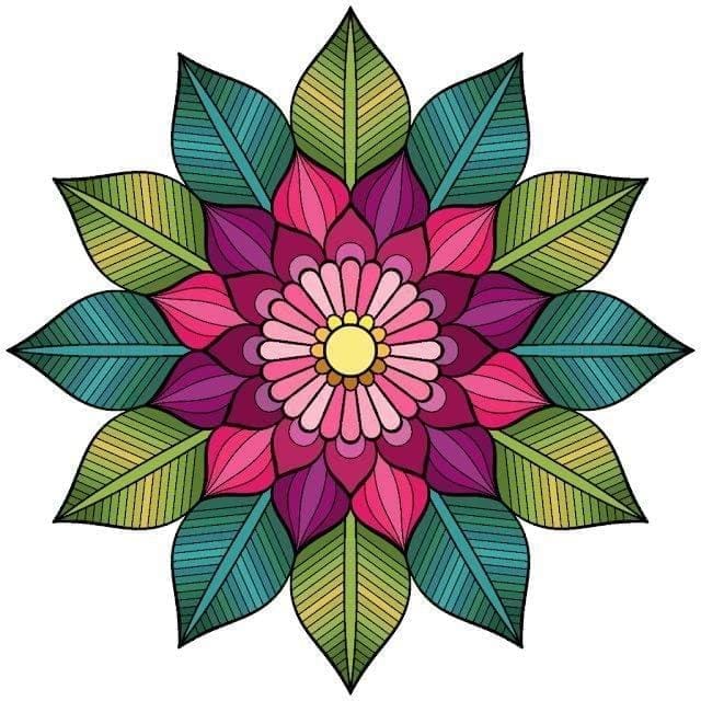 APM Rangoli Waterproof Laminated Floor Sticker in 15X15 inches (RR21)