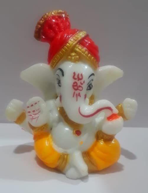 APM Ganeshji Decorative Gift Showpiece/ Ganesha Statue for Home Decor /Office Desk /Car Dashboard /Ganeshji Murti (2.5 inch) (P2)