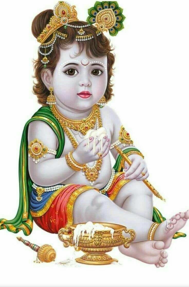 APM BAL Gopal Fully Waterproof Vinyl Sticker self Adhesive for Living Room, Bedroom, Office, Kids Room 12X18 inches (K11)