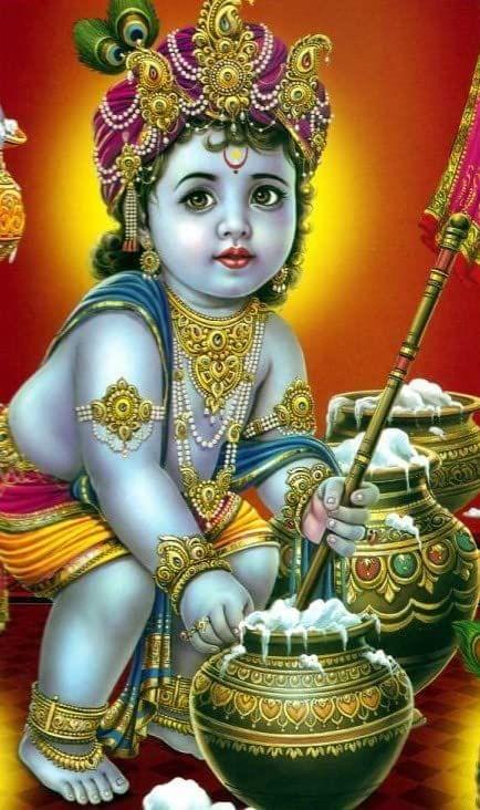APM BAL Gopal Fully Waterproof Vinyl Sticker self Adhesive for Living Room, Bedroom, Office, Kids Room 12X18 inches (K13)