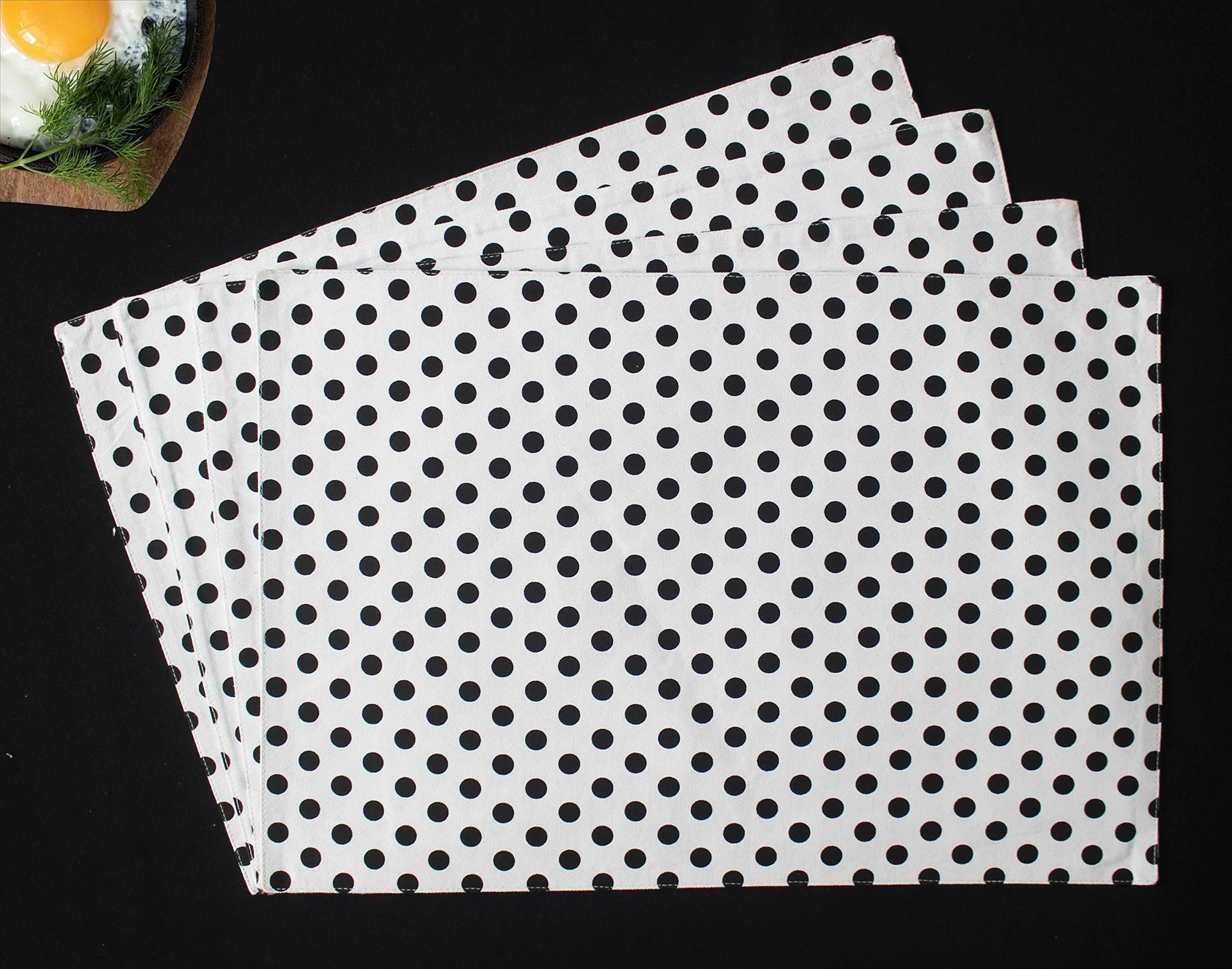 Airwill ? Cotton Dining Table Placemats (White, Pack of 4)
