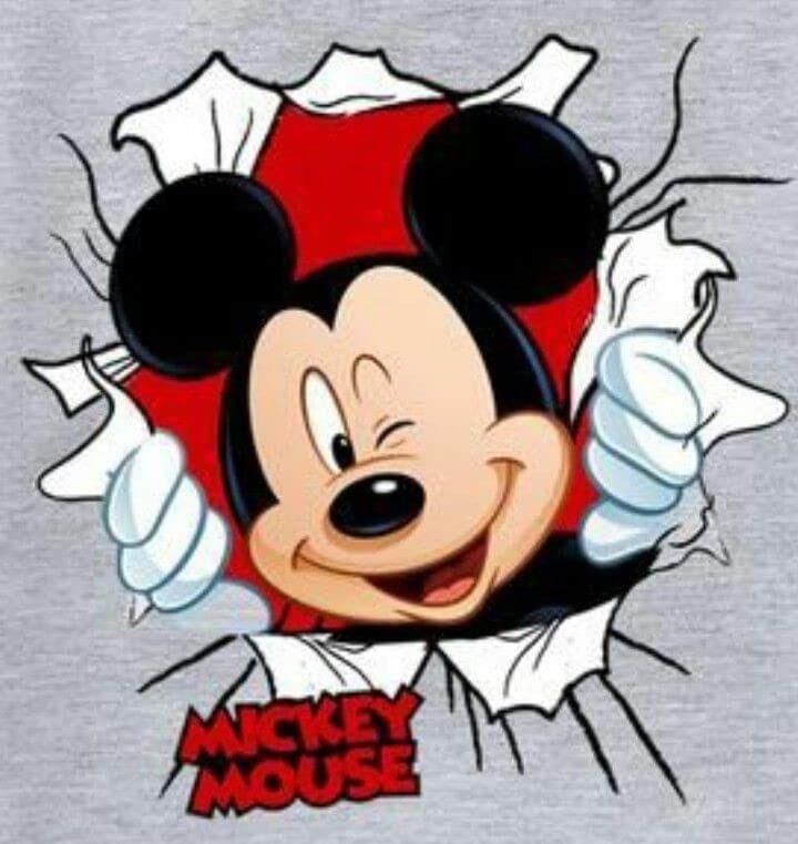 APM Mickey Mouse Laminated Wall Sticker for Kids 12X18 INCHES