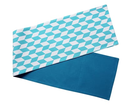 Airwill, Cotton Printed Pattern Table Runner 30x152cm (Blue) - Pack of 1