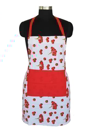 AIRWILL, 100% Cotton Designer Self Designed Bib Apron, Sized 65cm in Width and 80cm in Length with 2 Long Straps on Both Sides and Adjustable Buckle on Top. Pack of 1 pc