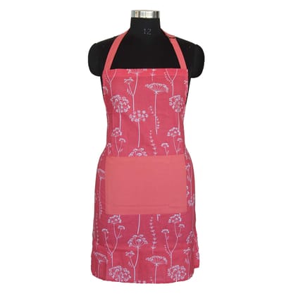 Airwill, 100% Cotton Designer Self Designed Bib Apron, Sized 65cm in Width and 80cm in Length with 2 Long Straps on Both Sides and Adjustable Buckle on Top. Pack of 1 pc