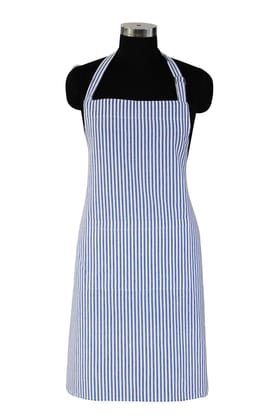 AIRWILL, 100% Cotton Designer Aprons, Sized 65cm in Width and 80cm in Length with 1 Center Pocket, Adjustable Buckle on top and 2 Long Ties on Both 2 Sides. Pack of 1 Piece.