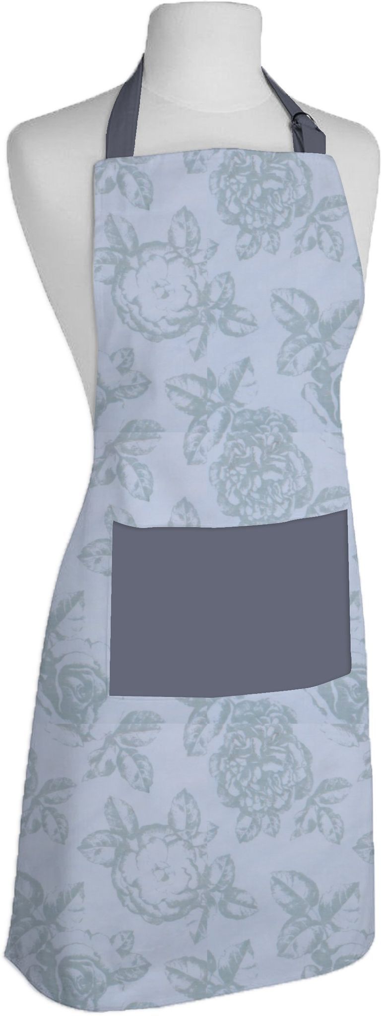 Airwill, 100% Cotton Designer Printed Aprons, Sized 65cm in Width & 80cm in Length with 1 Center Pocket, Adjustable Buckle on Top and 2 Long Ties on Both 2 Sides. Pack of 1 Piece
