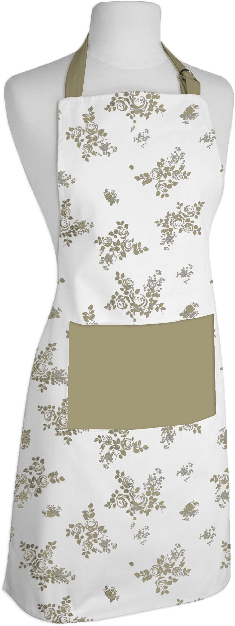 AIRWILL, 100% Cotton Designer Printed Aprons, Sized 65cm in Width & 80cm in Length with 1 Center Pocket, Adjustable Buckle on Top and 2 Long Ties on Both 2 Sides. Pack of 1 piece