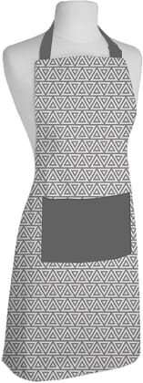AIRWILL, 100% Cotton Designer Printed Aprons, Sized 65cm in Width & 80cm in Length with 1 Center Pocket, Adjustable Buckle on Top and 2 Long Ties on Both 2 Sides. Pack of 1 piece