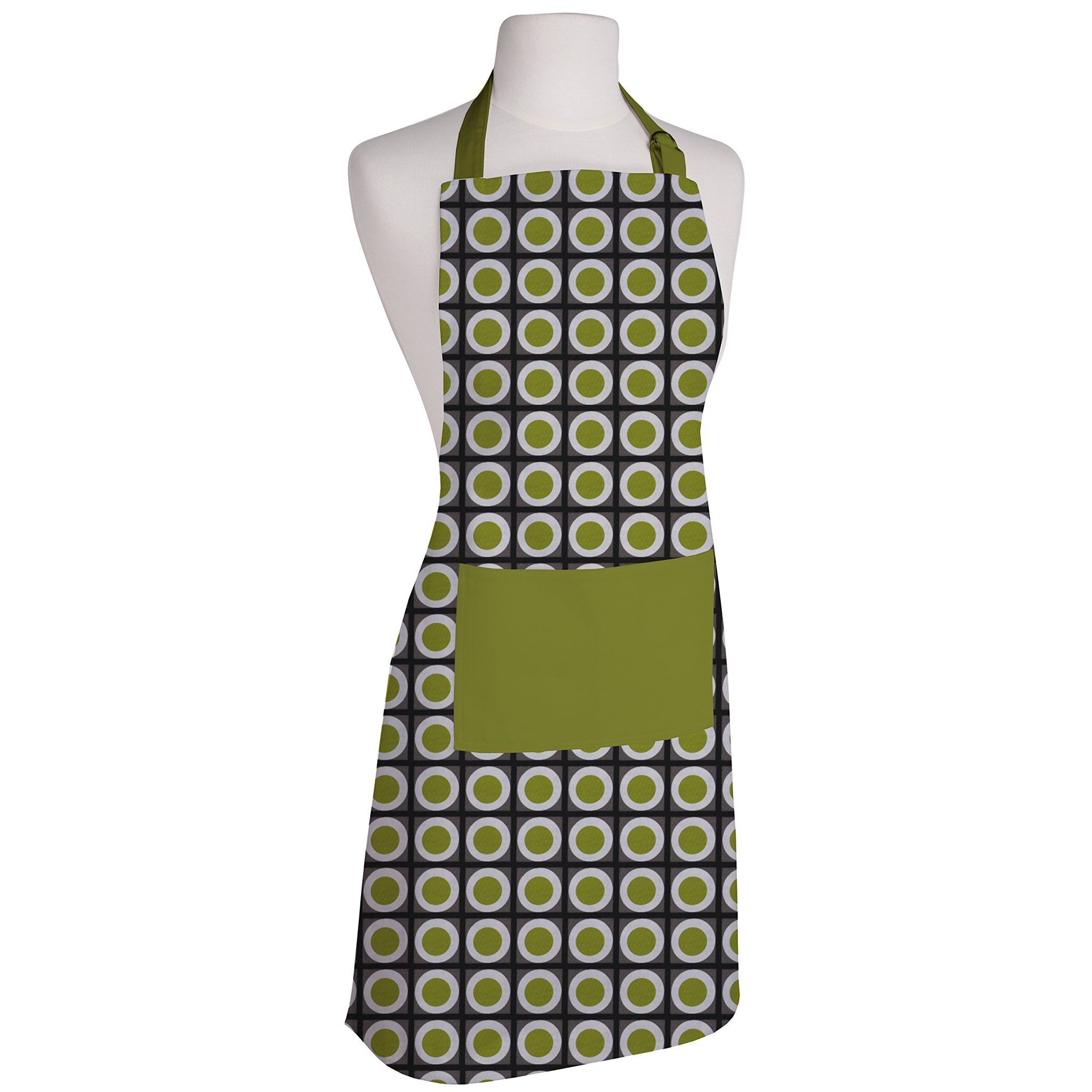 AIRWILL, 100% Cotton Designer Printed Aprons, Sized 65cm in Width & 80cm in Length with 1 Center Pocket, Adjustable Buckle on Top and 2 Long Ties on Both 2 Sides. Pack of 1 piece