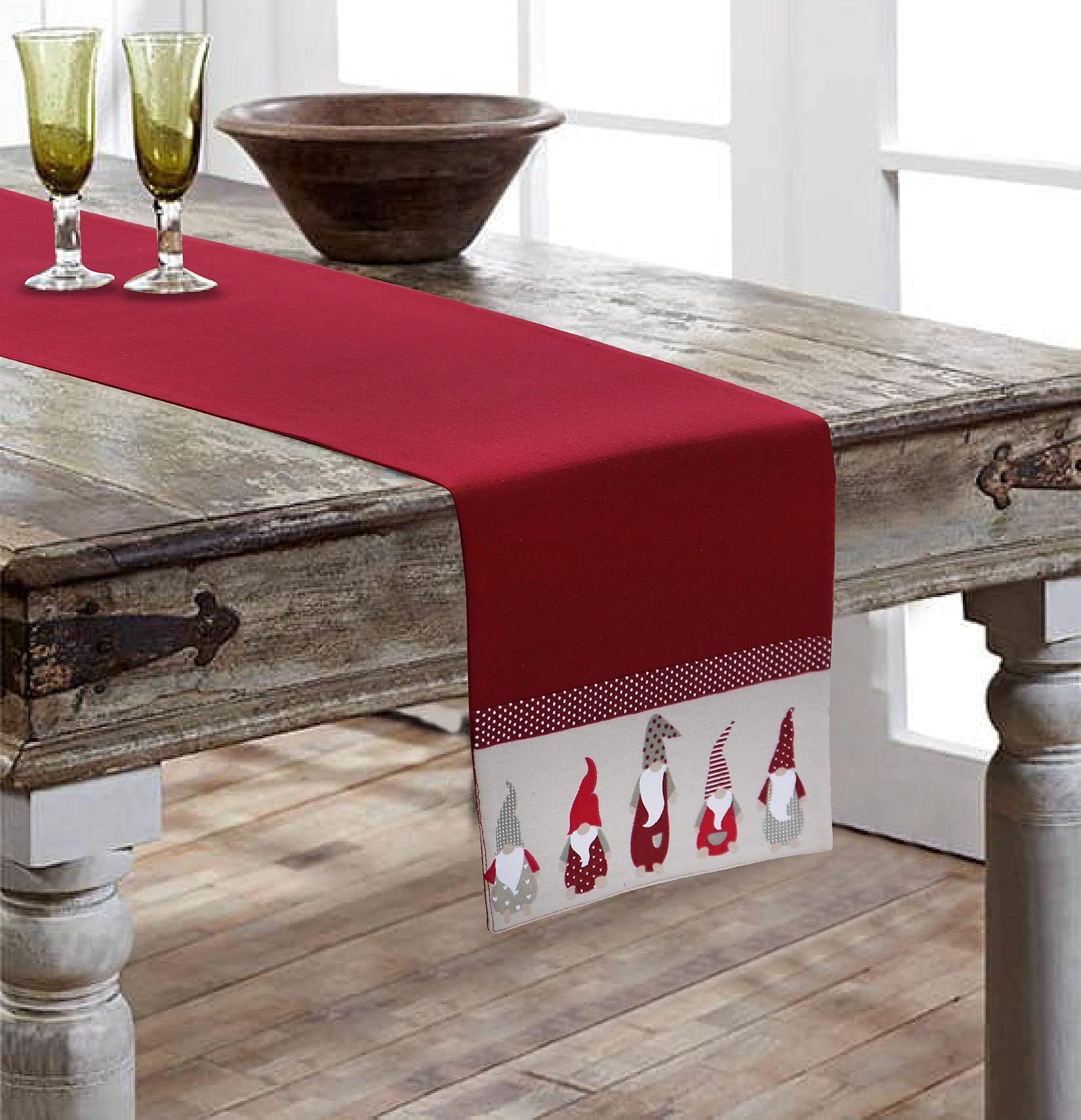 Airwill, Cotton Printed Pattern Table Runner 30x152cm (Red) - Pack of 1