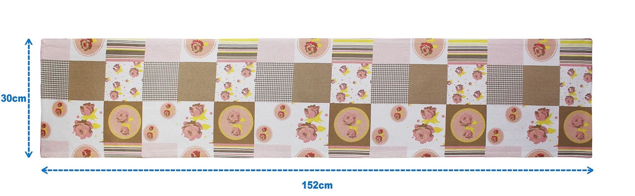 Airwill, Cotton Floral Pattern Table Runner 30x152cm (Pink) - Pack of 1