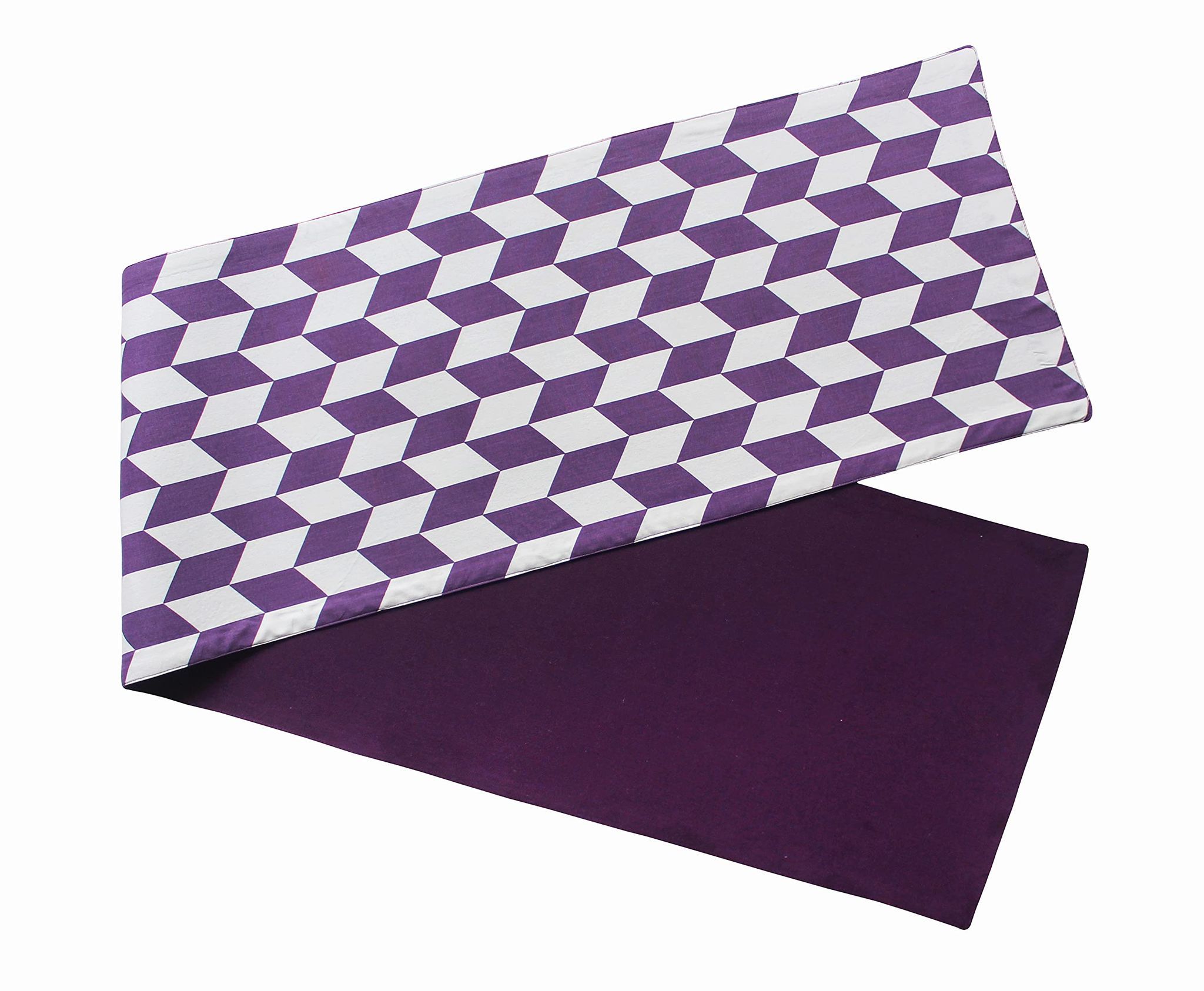 Airwill, Cotton Printed Pattern Table Runner 30x152cm (Purple) - Pack of 1