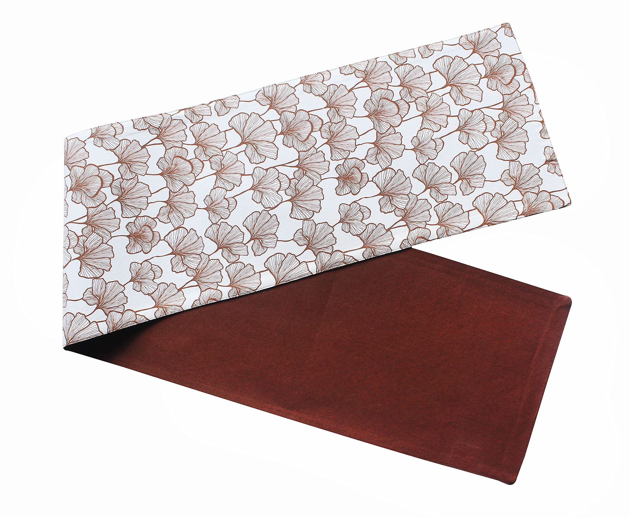 Airwill, Cotton Floral Pattern Table Runner 30x152cm (Brown) - Pack of 1