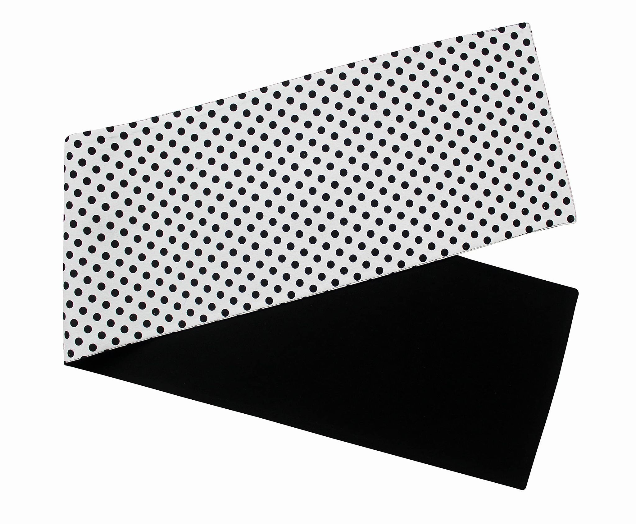 Airwill, Cotton Polka Pattern Table Runner 30x152cm (Black) - Pack of 1