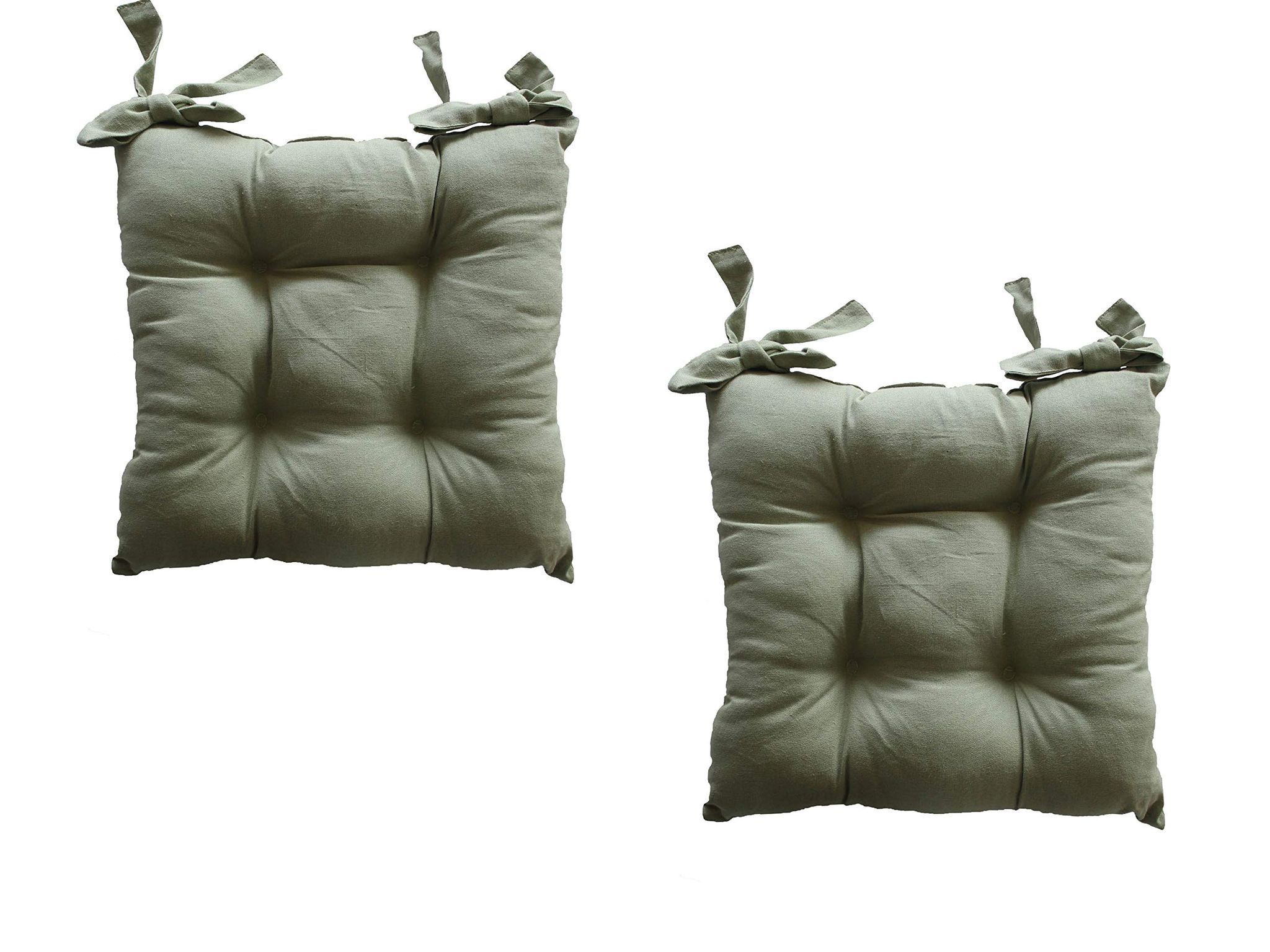 AIRWILL Cotton & Polyfibre ChairCushions/Chairpads Pack of 2 pcs