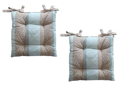 AIRWILL Cotton & Polyfibre ChairCushions/Chairpads Pack of 2 pcs