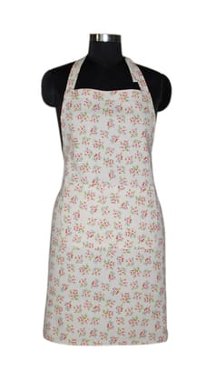 AIRWILL, 100% Cotton Yarn-Dyed Designer Printed Aprons, Sized 65cm in Width & 80cm in Length with 1 Center Pocket, Adjustable Buckle on Top and 2 Long Ties on Both 2 Sides. Pack of 1 piece