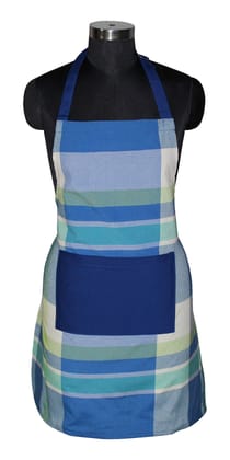 Airwill, 100% Cotton Designer Printed Aprons, Sized 65cm in Width & 80cm in Length with 1 Center Pocket, Adjustable Buckle on Top and 2 Long Ties on Both 2 Sides. Pack of 1 Piece