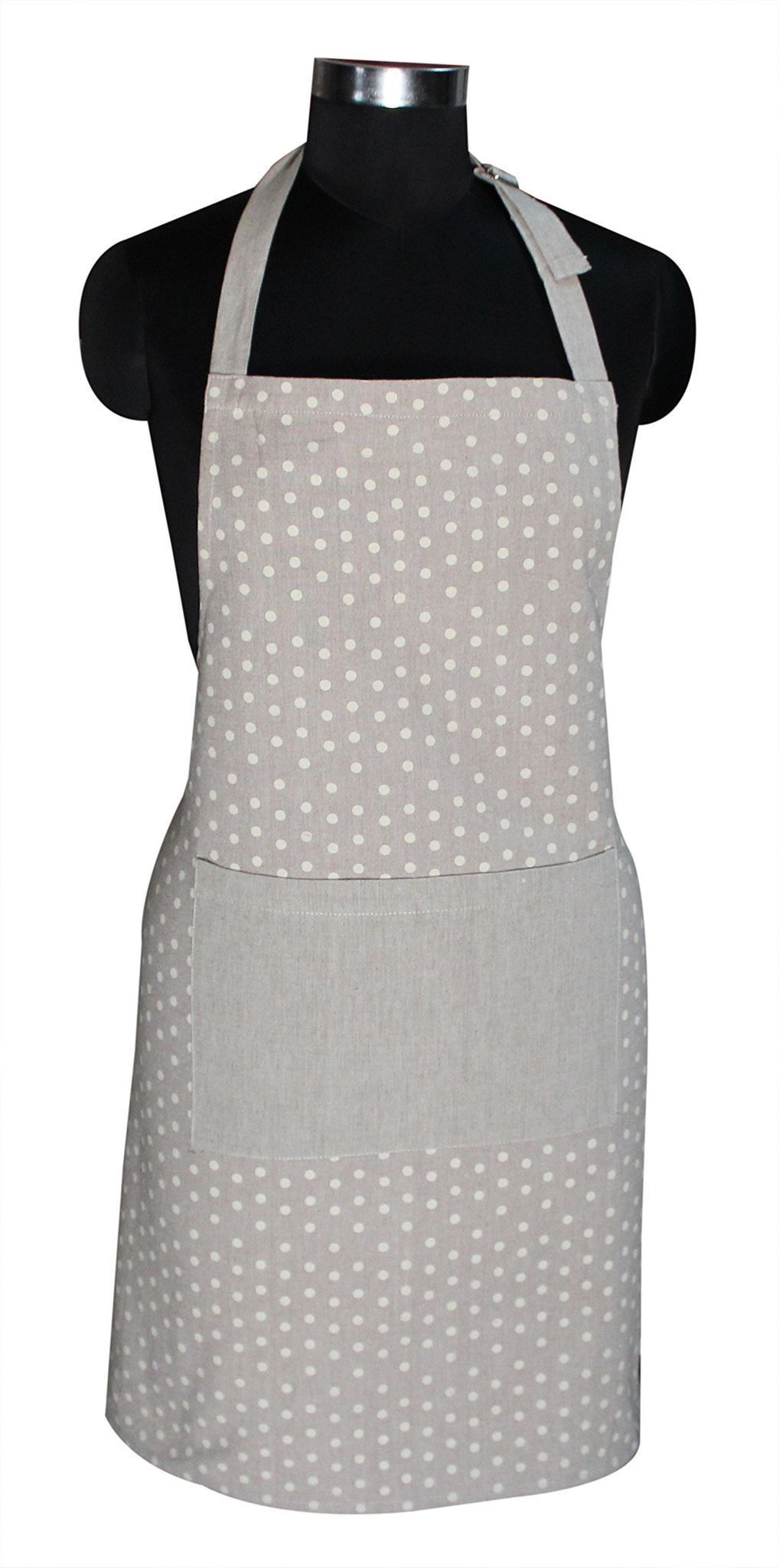 AIRWILL, 100% Cotton Designer Printed Aprons, Sized 65cm in Width & 80cm in Length with 1 Center Pocket, Adjustable Buckle on Top and 2 Long Ties on Both 2 Sides. Pack of 1 piece