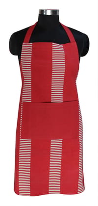 Airwill, 100% Cotton Designer Printed Aprons, Sized 65cm in Width & 80cm in Length with 1 Center Pocket, Adjustable Buckle on Top and 2 Long Ties on Both 2 Sides. Pack of 1 Piece