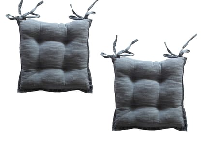 AIRWILL Cotton & Polyfibre ChairCushions/Chairpads Pack of 2 pcs